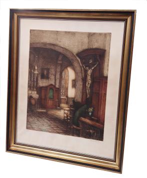 Biddend in de sacristie 184/300