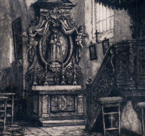 Belgische kunstschilder en etser A. Geudens