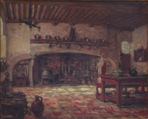 Schilderij van Belgische kunstschilder  Albert Geudens