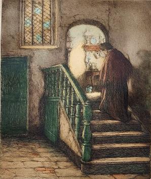 Belgische kunstschilder en etser Albert Geudens