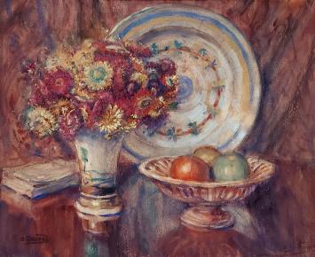 Belgische kunstschilder en graficus Albert Geudens