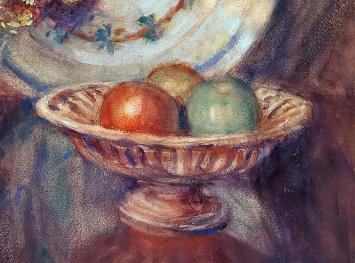 Stilleven door A. Geudens geschilderd