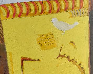 Scatola con scrittura e altre cose 1992