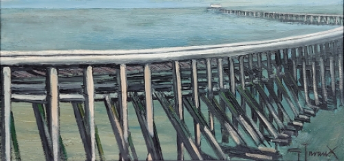 Staketsel te Oostende door Ginette Javaux