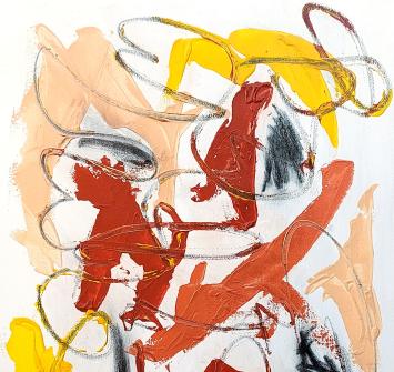 Groot modern schilderij van Glenn Vandesande
