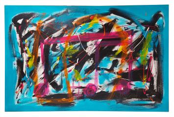 Abstract schilderij kopen van de Belgische kunstenaar Glenn Vandesande
