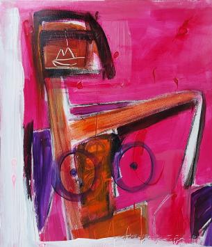 Groot modern schilderij van Glenn Vandesande