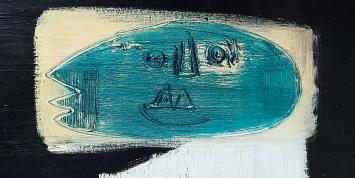 Oostendse kunstenaar Glenn Vandesande met een hedendaags kunstwerk
