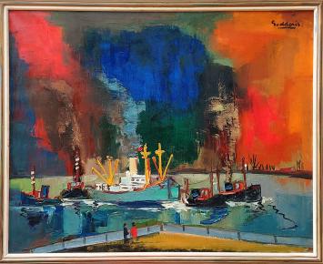 Schilderij van de Belgische kunstschilder Jack Godderis