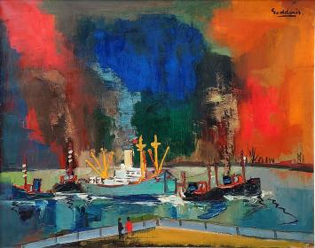 Expressionistisch kunstwerk van de Antwerpse schilderJack Godderis