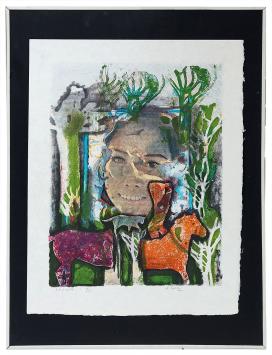 Zeefdruk van de Belgische kunstenaar André Goezu kopen