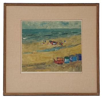 Monotype van de Belgische kunstschilder Jules Gonthier kopen