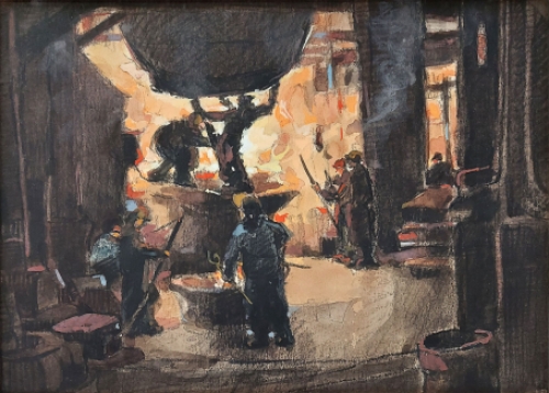 De Belgische kunstenaar Jules Gonthier