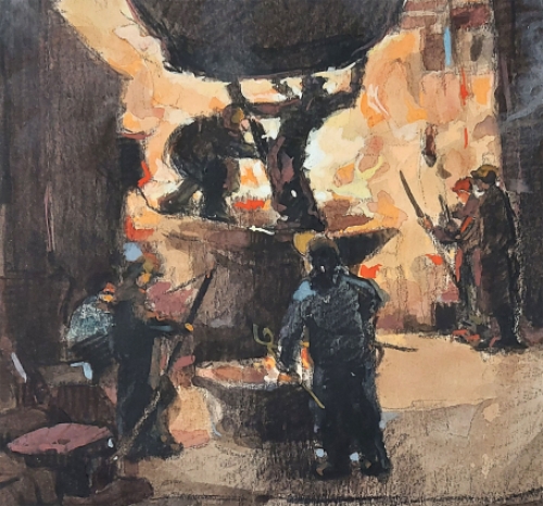 Origineel schilderijtje van Jules Gonthier kopen