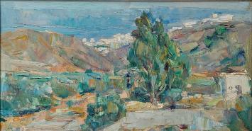 Schilderij op bord van Georges Steel kopen