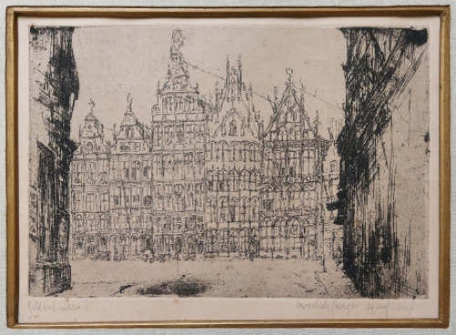 Ets van de Belgische graficus Georges Averhals kopen