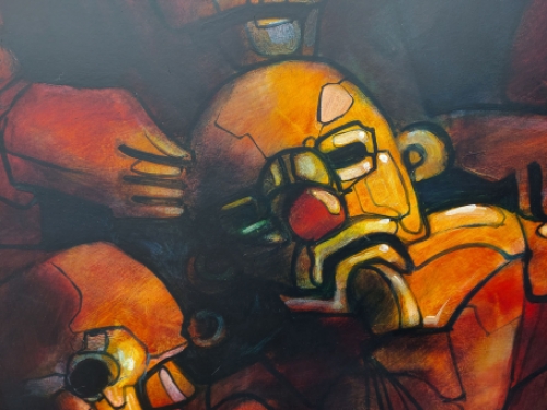 Schilderij van de Belgische kunstenaar Rafael Gorsen