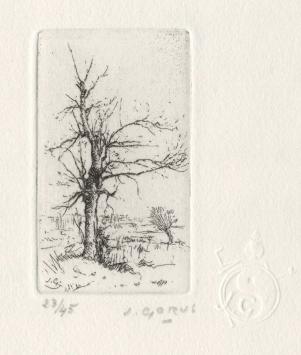 Kleine ets geëtst door de Antwerpse etser Jacques Gorus