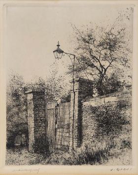 Ets van  J. Gorus, kinderen aan oude poort