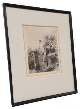 Spelende kinderen aan de poort van het kasteel, atiestenproef