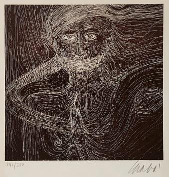 Litho van Graba een Belgische kunstenaar