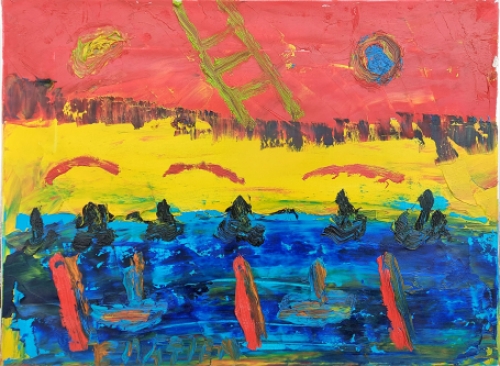 Abstract kunstwerk van Gratien Dendooven  kopen