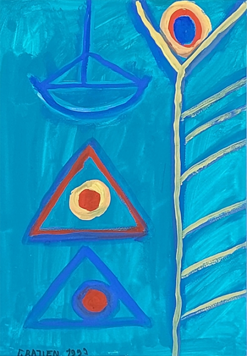 Schilderij ut 1999  van de Belgische schilder Gratien Dendooven kopen