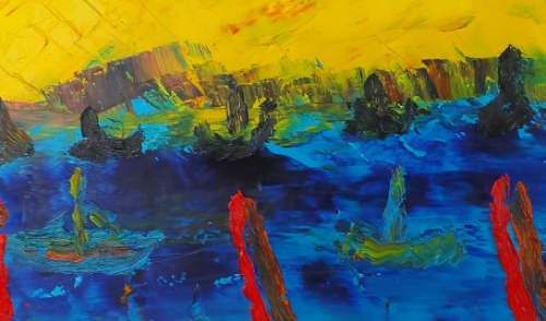 Schilderij van de Belgische schilder Gratien Dendooven  kopen