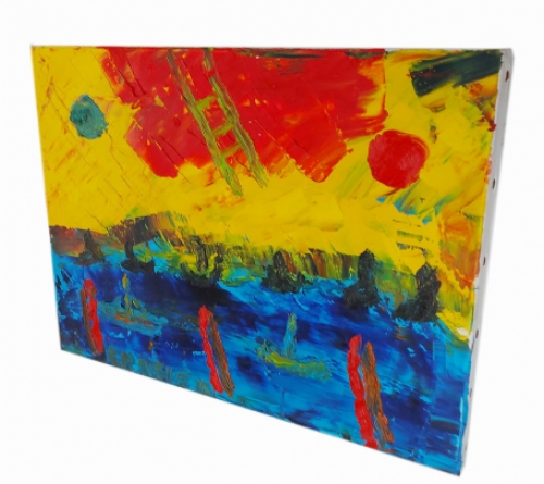 Schilderij van de Belgische kunstschilder Gratien Dendooven