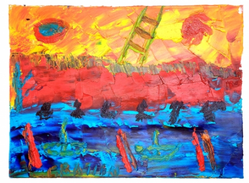 schilderij van de Belgische schilder Gratien Dendooven