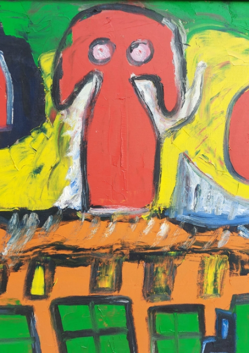 Schilderij van de Belgische kunstschilder Gratien Dendooven