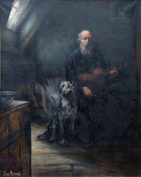 Schilderij op canvad door Jan Kennis, Mechelse kunstenaar