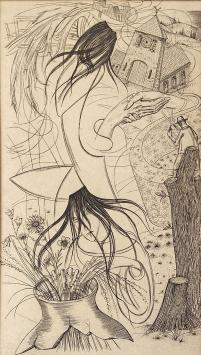 Kopergravure van de Mechelse kunstenaar Gustaaf De Bruyne