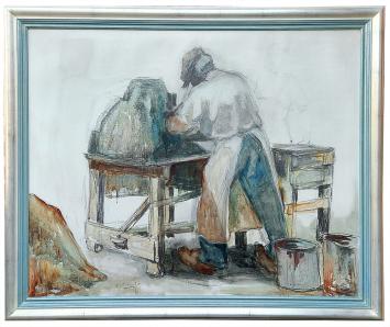 Groot schilderij van de kunstenaar Gust Verelst kopen