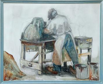 De Belgische kunstschilder Gust Verelst