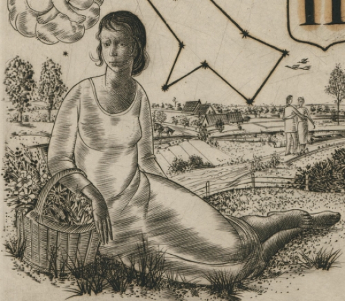 Gravure van de Mechelse kunstenaar Gustaaf De Bruyne