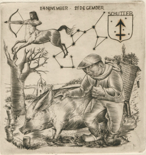 Gravure  van Gustaaf De Bruyne