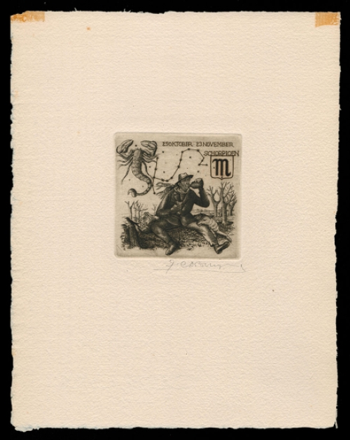 Gravure van de Belgische kunstenaar Gustaaf De Bruyne kopen