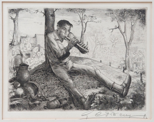 Gravure  van Gustaaf De Bruyne