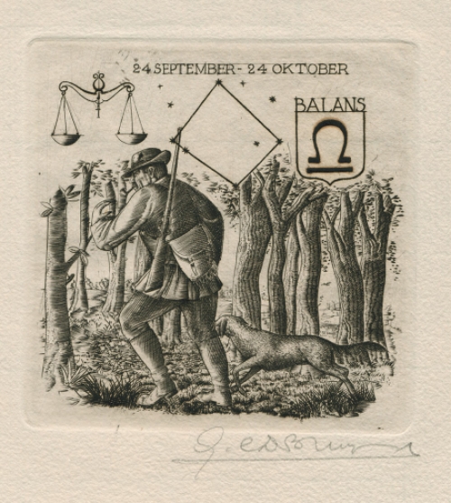 Gravure van de Belgische kunstenaar Gustaaf De Bruyne kopen