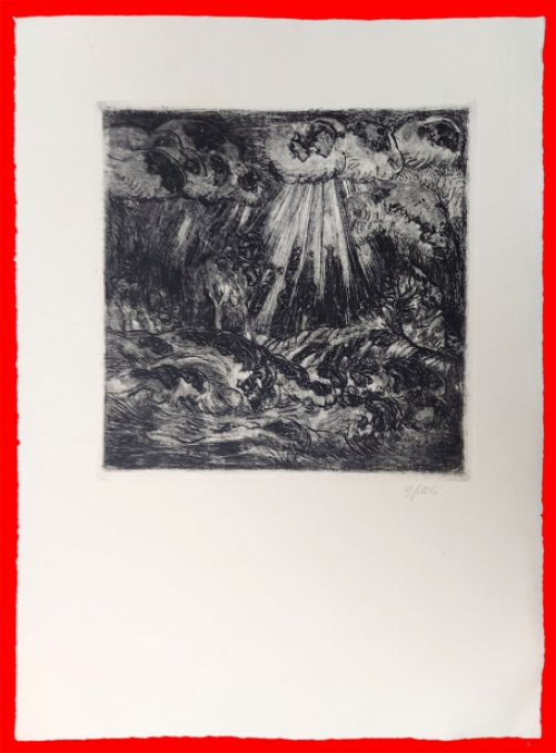 Grafisch werk van de Belgische kunstenaar Gustaaf Prils