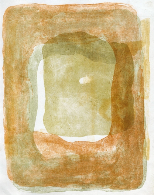 Gustaaf Prils  met een grafisch kunstwerkje uit 2000