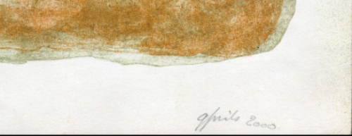 Werkje op paper van de Gentse kunstenaar Gustaaf Prils