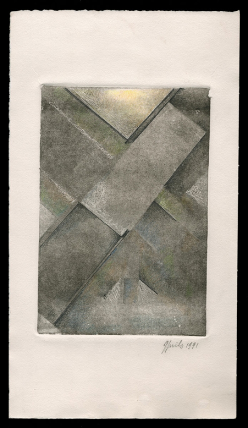 Grafisch werkje van de Gentse kunstenaar Gustaaf Prils