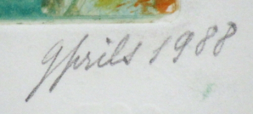 Abstractie gemengde techniek met touw 1988 1/1