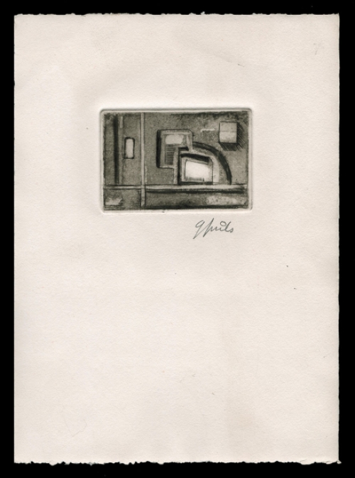 Grafisch kunstwerkje van de Gentse kunstenaar Gustaaf Prils