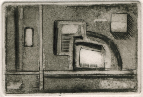 Gustaaf Prils met een abstract kunstwerkje