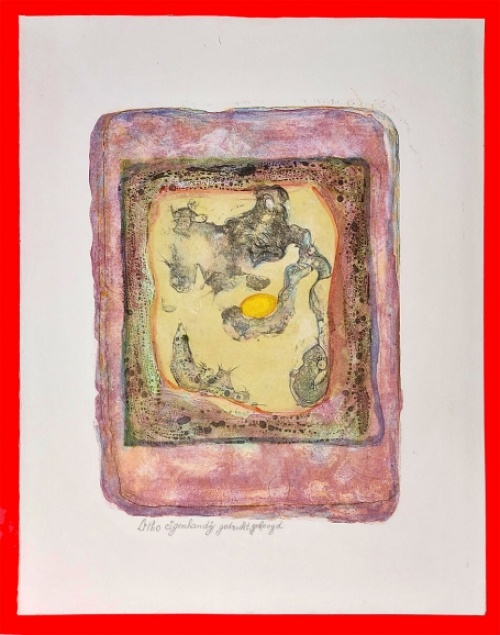 Abstract kunstwerk van de Gentse kunstenaar Gustaaf Prils