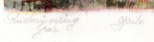 Reisherrinering aan Graz van G Prils