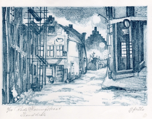 Grafisch werk van de Gentse kunstenaar Gustaaf Prils